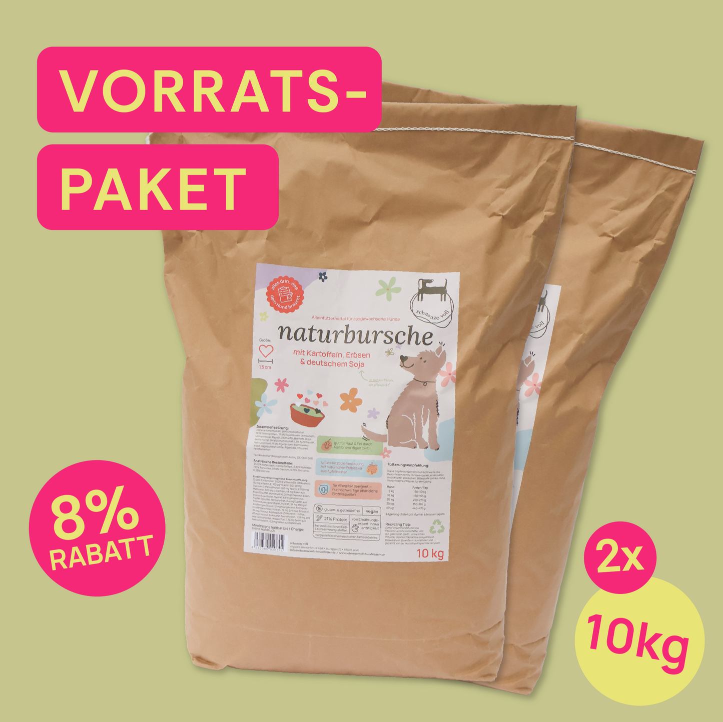 naturbursche — mit Kartoffeln, Erbsen & deutschem Soja 10kg