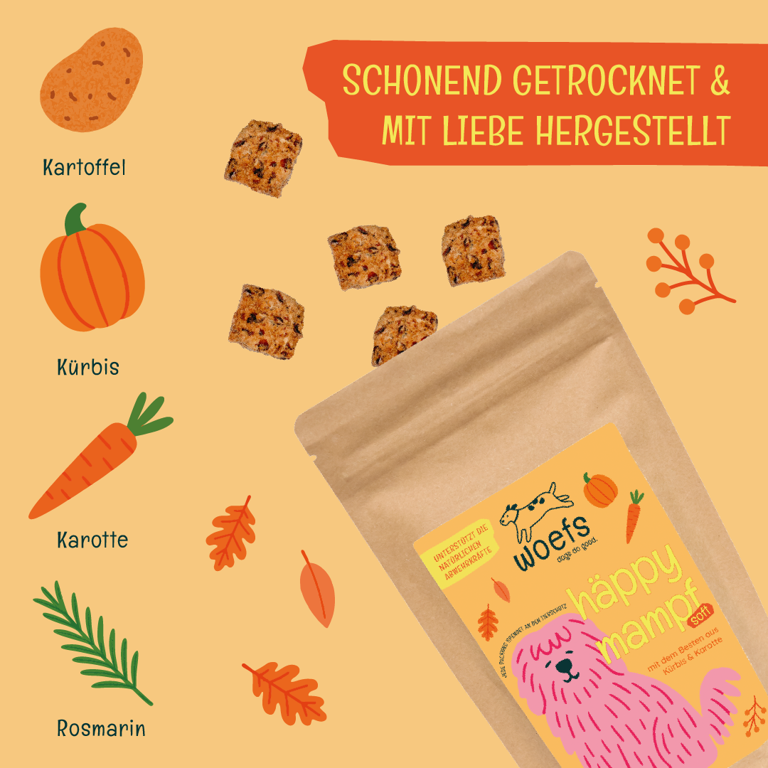 häppy mampf — mit Kürbis & Karotte 125g