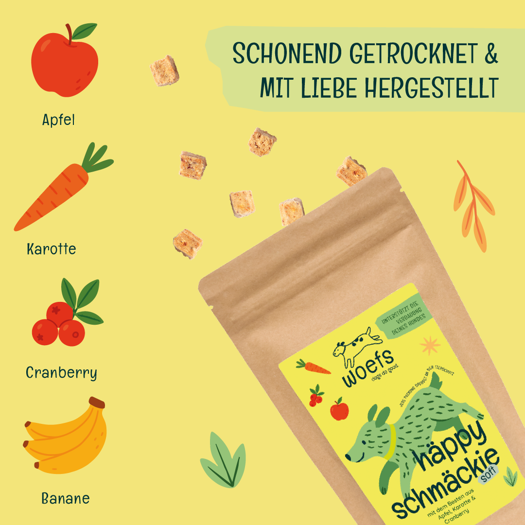 häppy schmäckie — mit Apfel, Karotte & Cranberry
