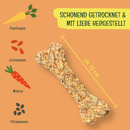 häppy kau — mit Pastinake, Möhre, Leinsamen & Chiasamen