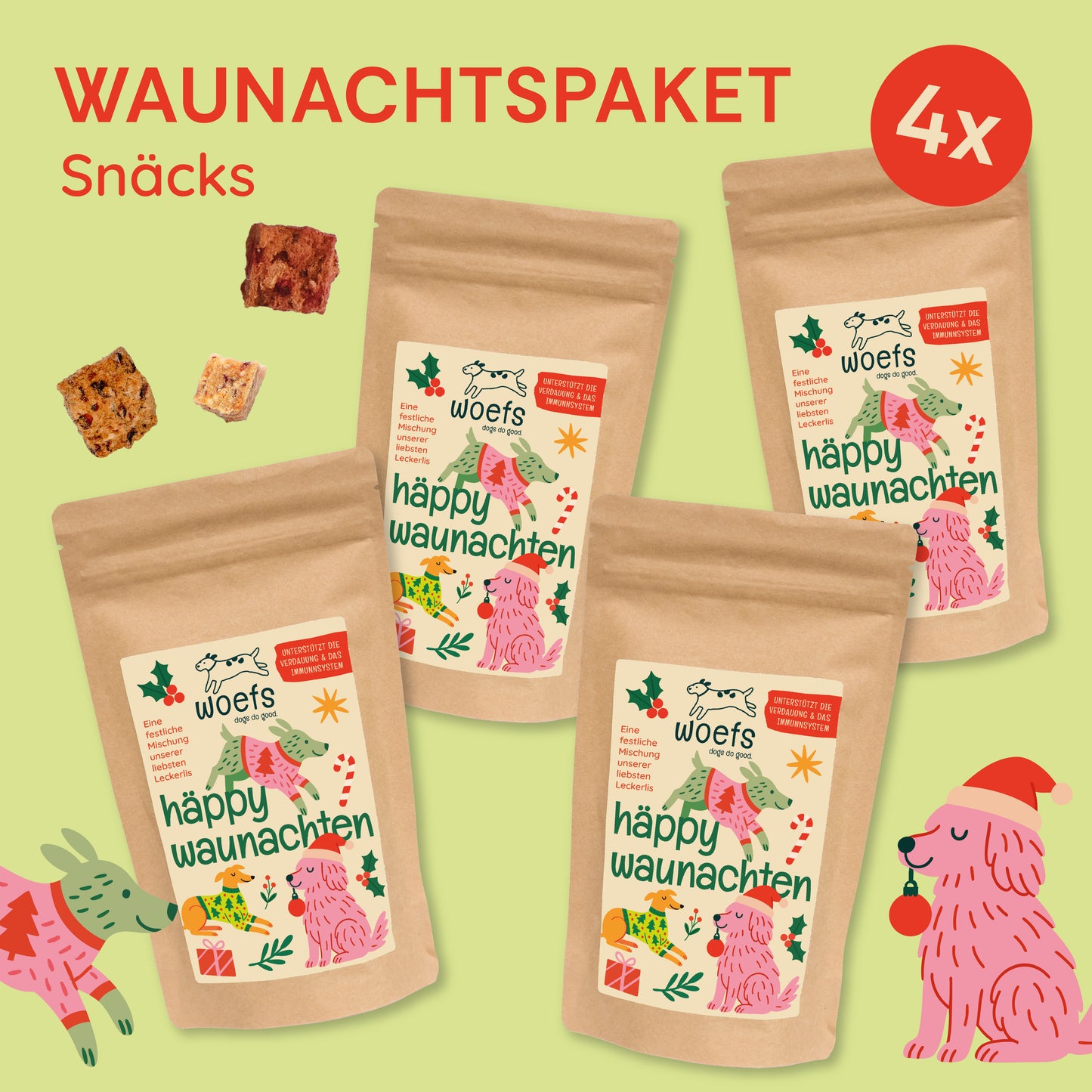 Geschenkpaket — 4x häppy waunachten 200g