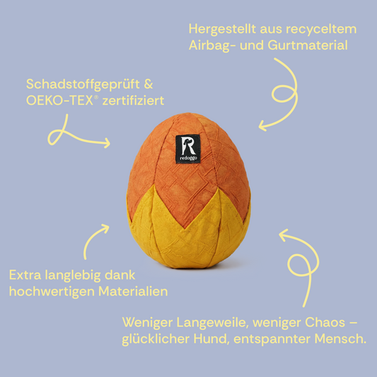 Redoggo Schnüffelkollektion – Croissant, Pilz, Karotte & Ei