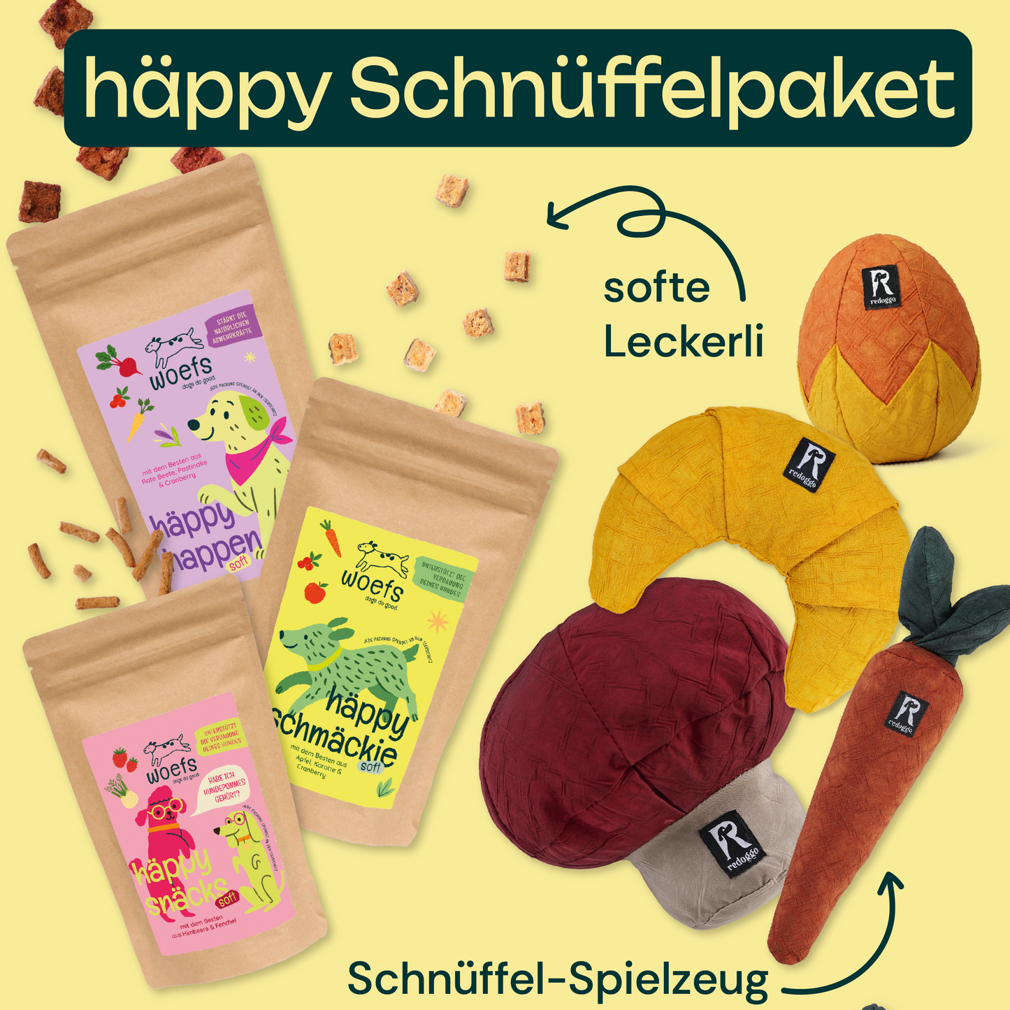 Häppy Schnüffelpaket – Leckerlis & Schnüffel-Spaß! 🐶
