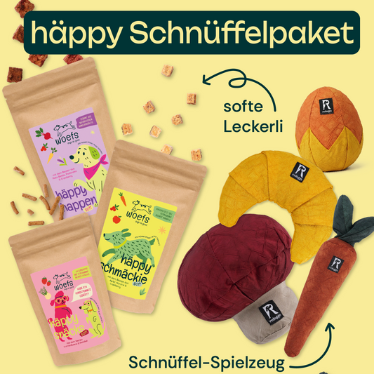 Häppy Schnüffelpaket – Leckerlis & Schnüffel-Spaß! 🐶