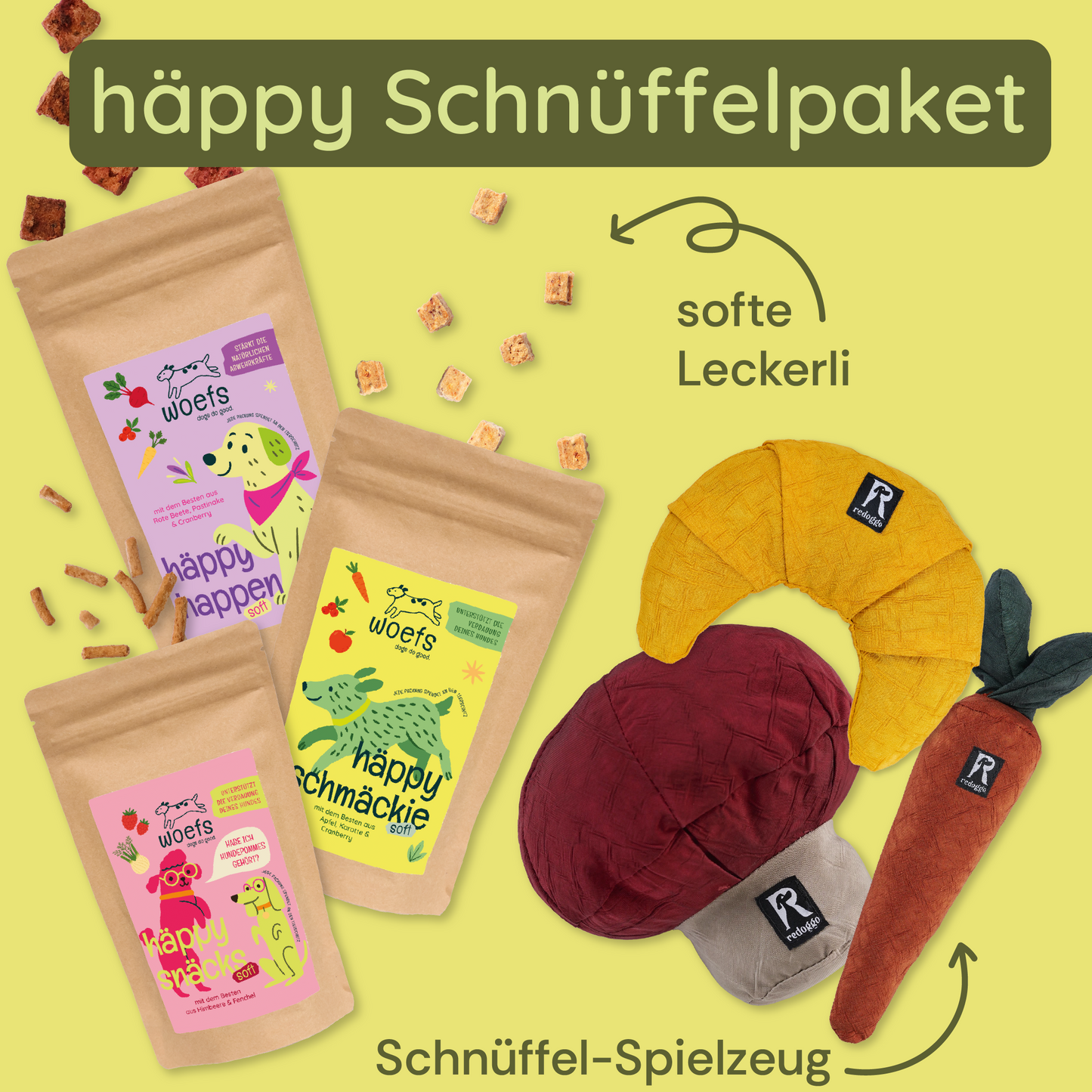 Häppy Schnüffelpaket – Leckerlis & Schnüffel-Spaß! 🐶
